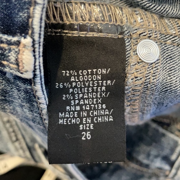 1822 Denim Acid Wash Shorts - Picture 4 of 4